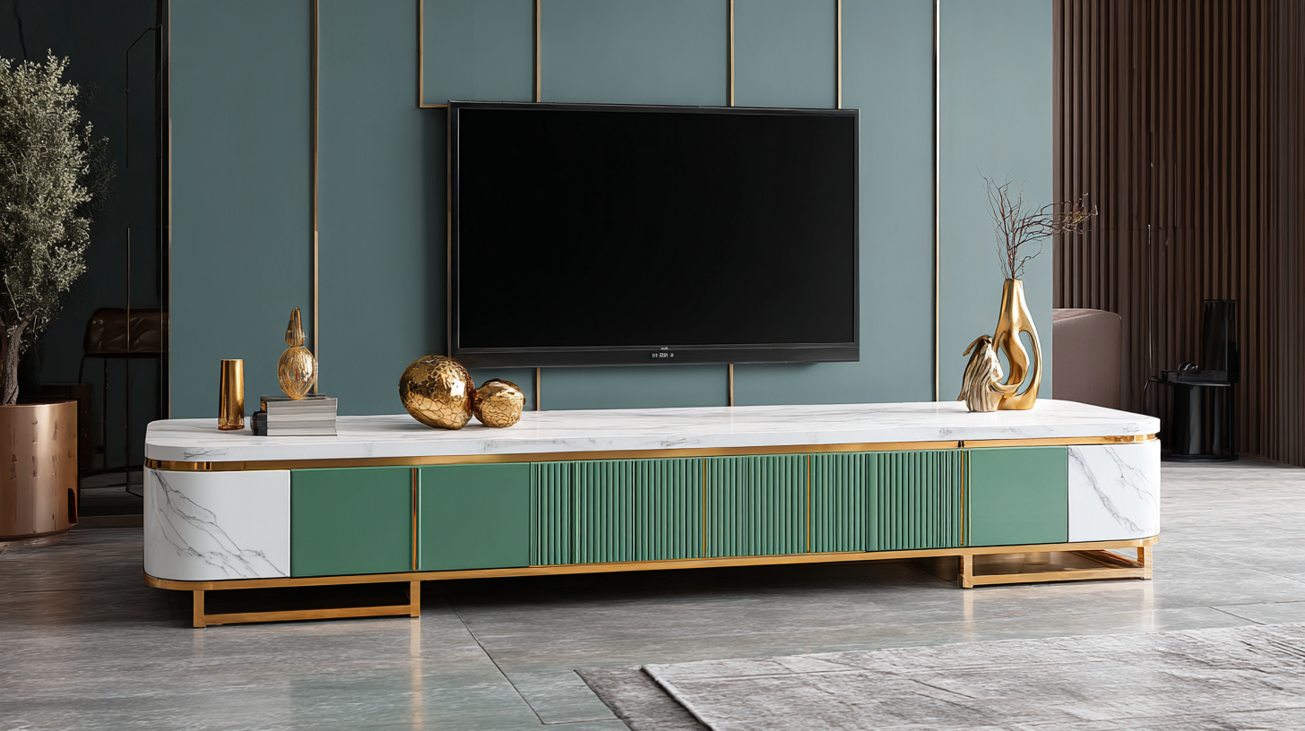 Elevating Global Standards with the Best Modern Marble Tv Stand from China