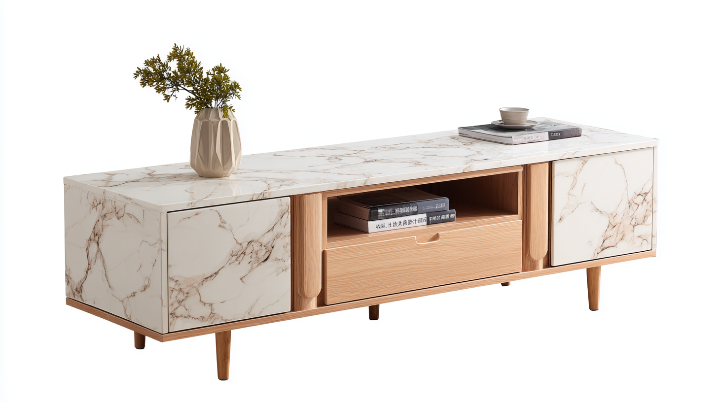 Elevating Global Standards with the Best Modern Marble Tv Stand from China