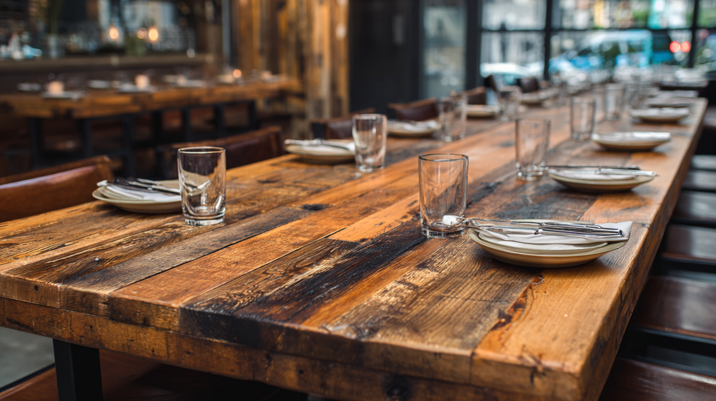 2025 Market Insights: How to Choose the Best Wooden Tables for Your Restaurant Needs