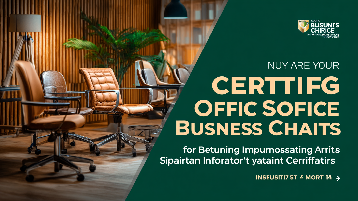 Securing Your Office: How to Navigate Import Certification for the Best Business Chairs