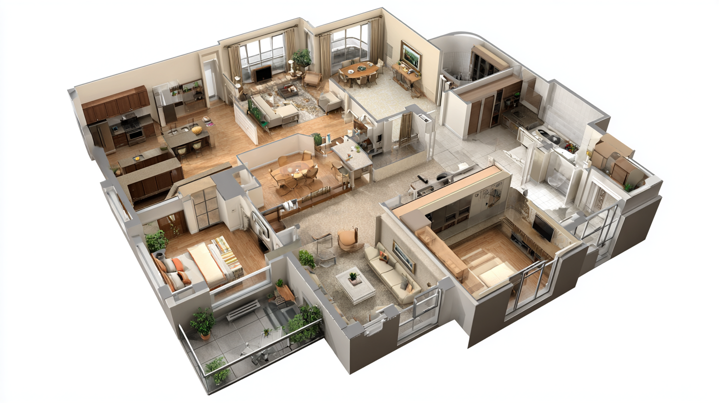 Understanding Technical Specifications of the Best 3D Floor Plan Design for Optimal Space Utilization