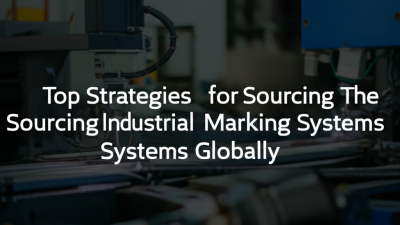 Top Strategies for Sourcing the Best Industrial Marking Systems Globally