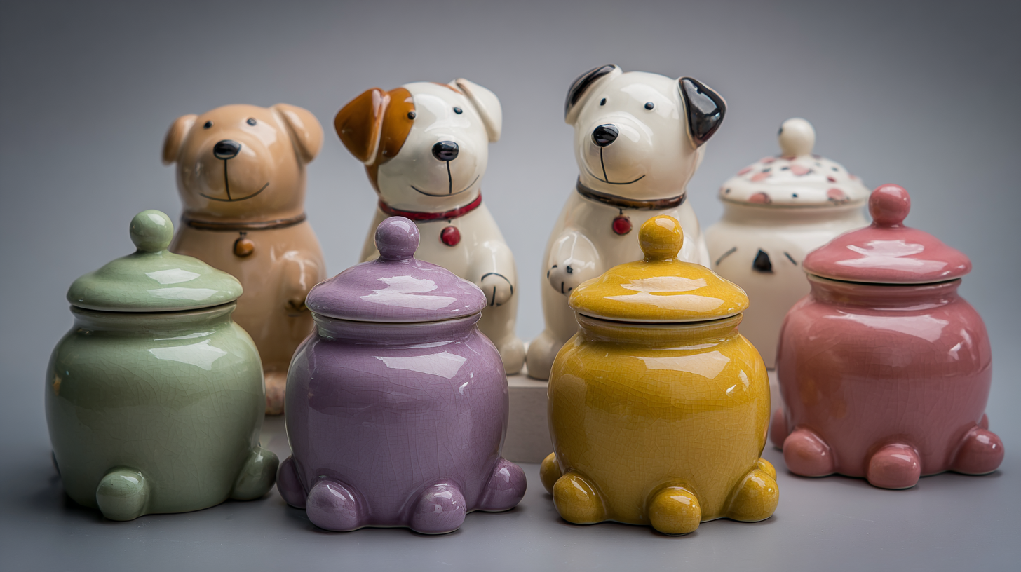 Crafted to Perfection Chinese Manufacturing of Best Ceramic Dog Treat Jars for Global Buyers