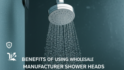 What are the Benefits of Using Wholesale Manufacturer Shower Heads