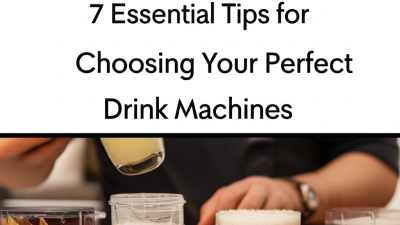 7 Essential Tips for Choosing Your Perfect Drink Machines