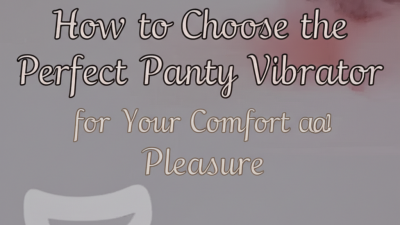 How to Choose the Perfect Panty Vibrator for Your Comfort and Pleasure