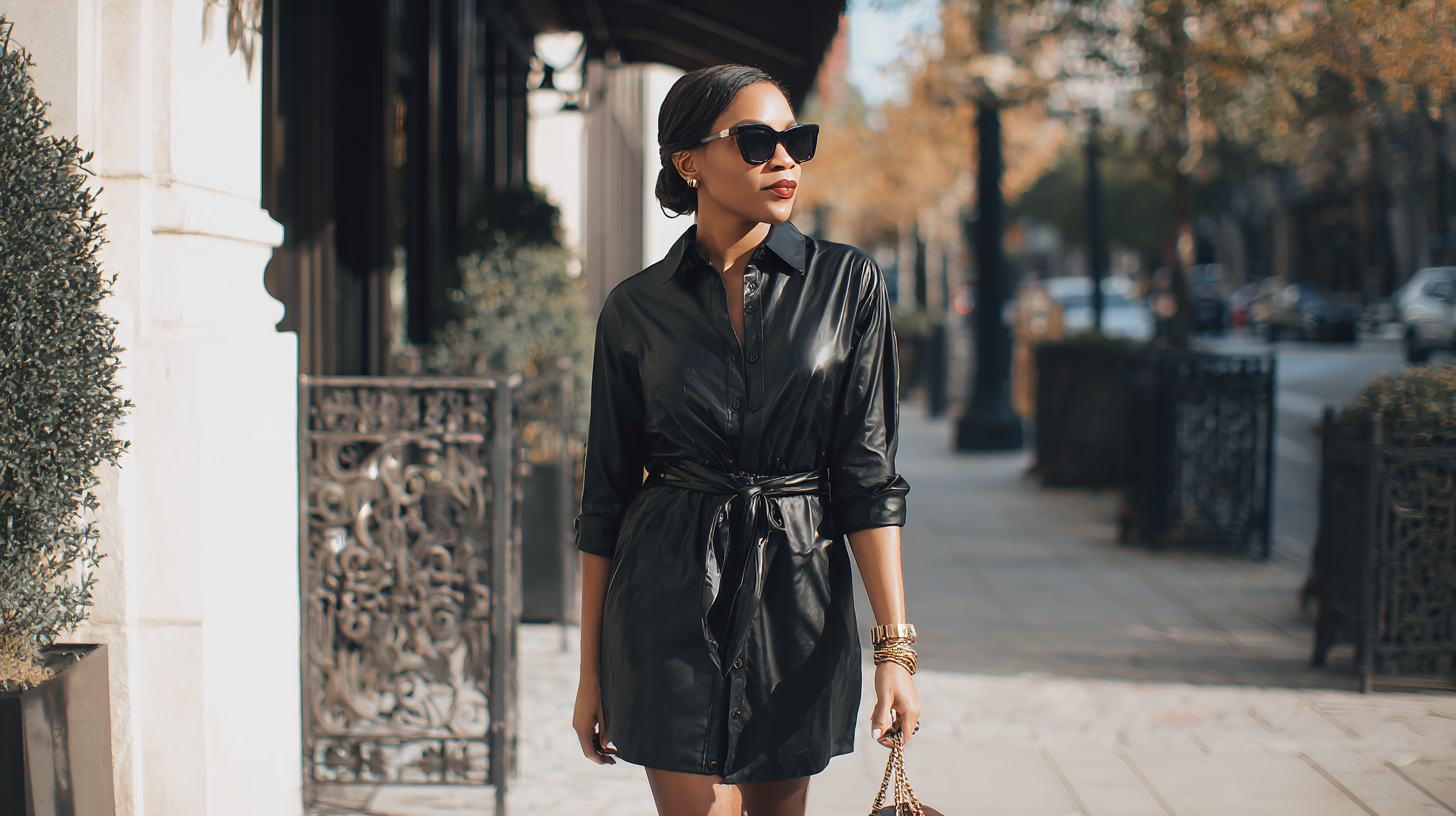 How to Style a Leather Shirt Dress for Every Occasion