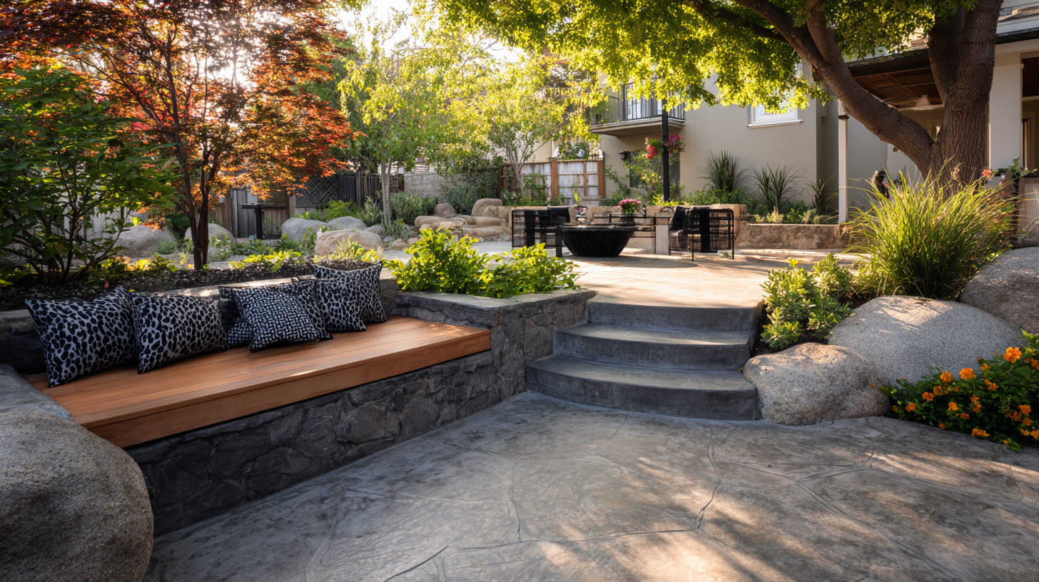 How to Create Stunning Outdoor Spaces with Concrete and Landscaping Techniques