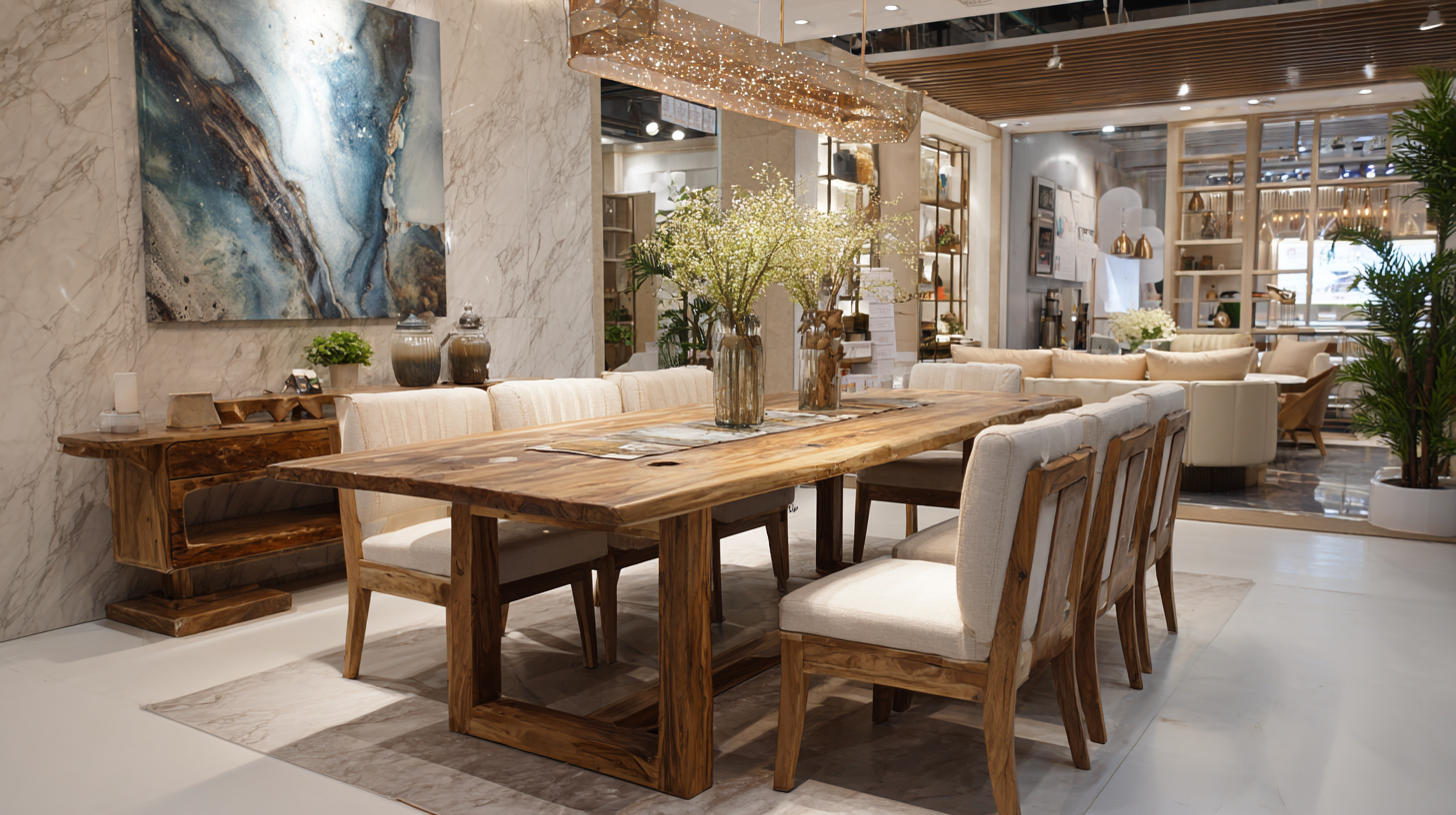 Unlocking Market Trends for Dining Set Solid Wood at the 2025 China Import and Export Fair