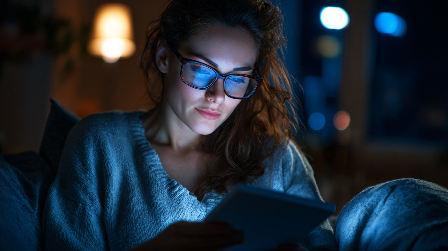 The Impact of Blue Light Reading Glasses on Eye Strain and Sleep Quality in Digital Age