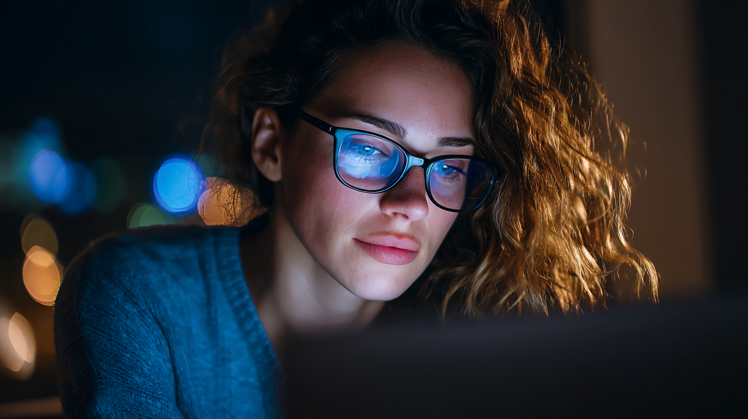 The Impact of Blue Light Reading Glasses on Eye Strain and Sleep Quality in Digital Age