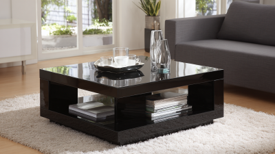 Sleek and Stylish Modern High Gloss Black Coffee Table for Contemporary Living Spaces