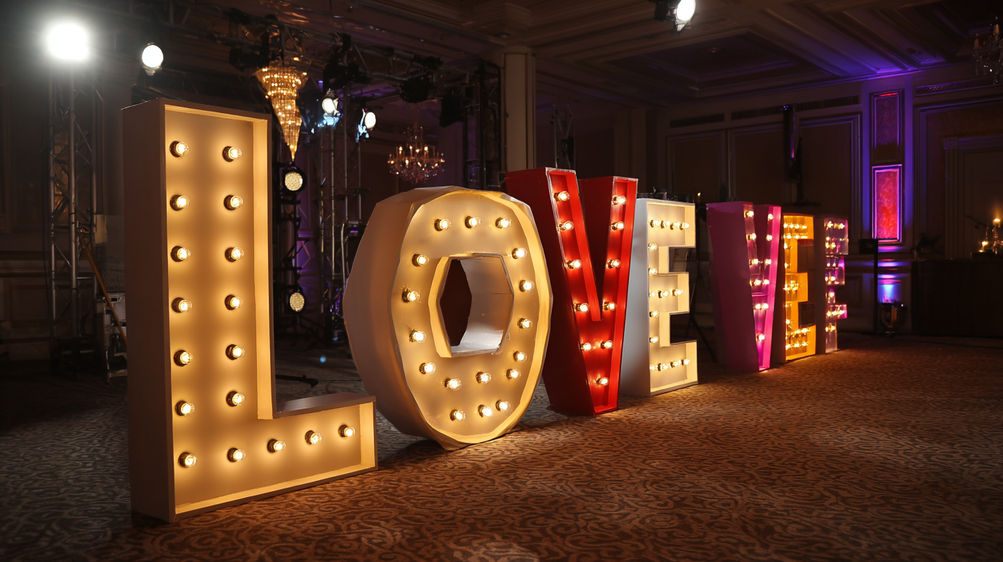 How Marquee Letters Are Revolutionizing Event Decor with Design Trends and Consumer Insights