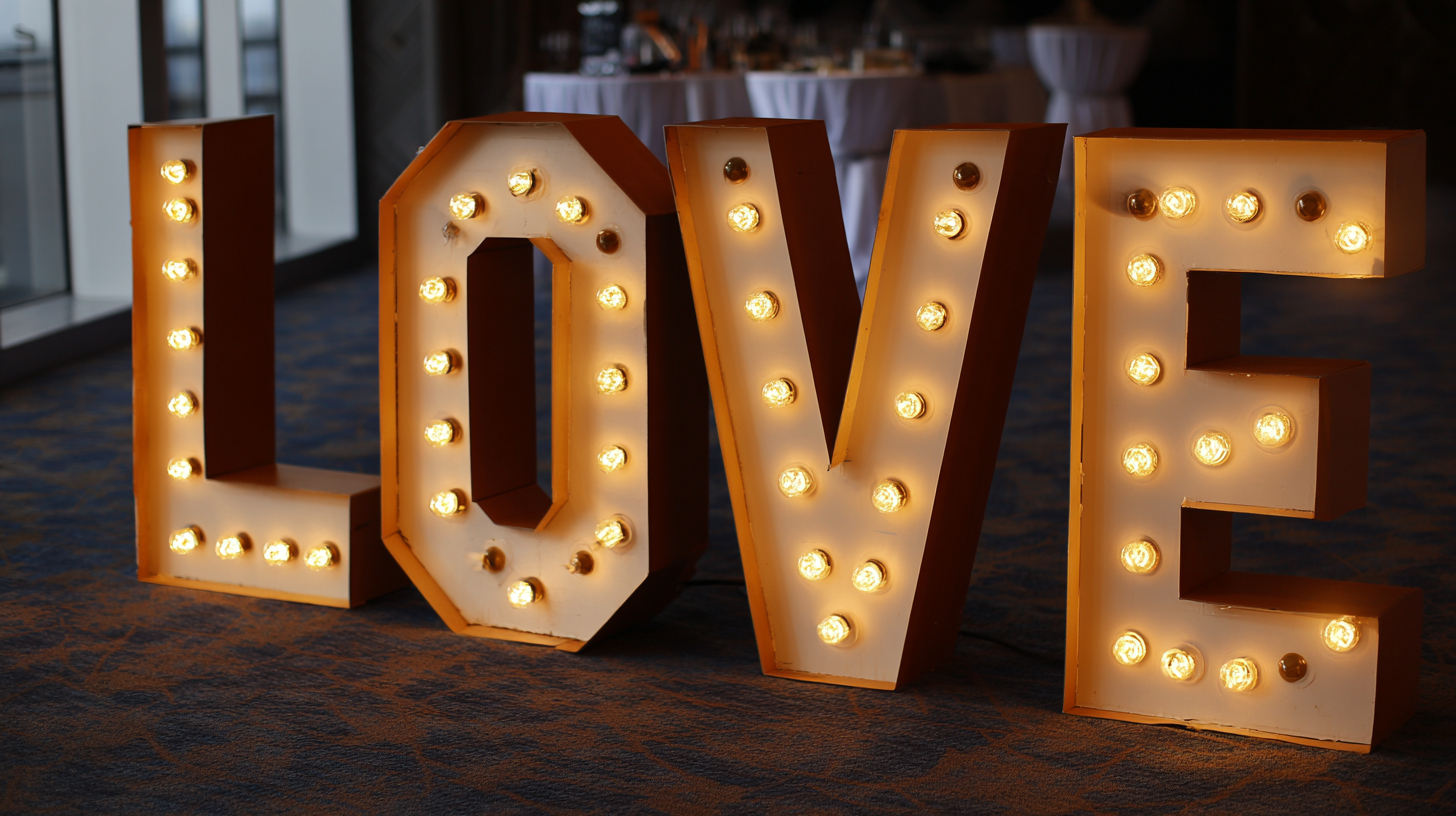 How Marquee Letters Are Revolutionizing Event Decor with Design Trends and Consumer Insights