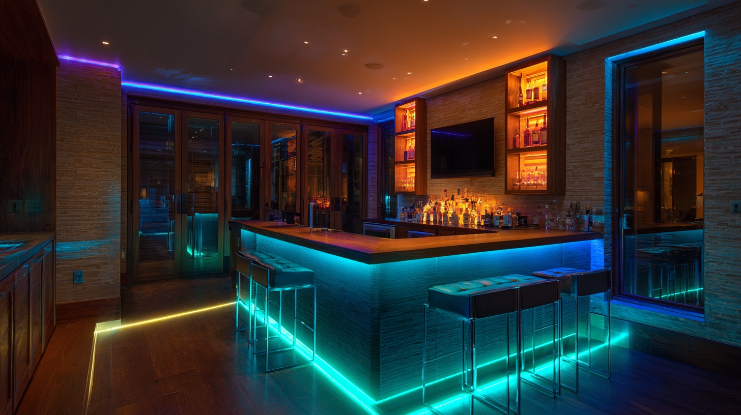 Transform Your Space: The Rising Trend of LED Lights in Home Bars for 2023
