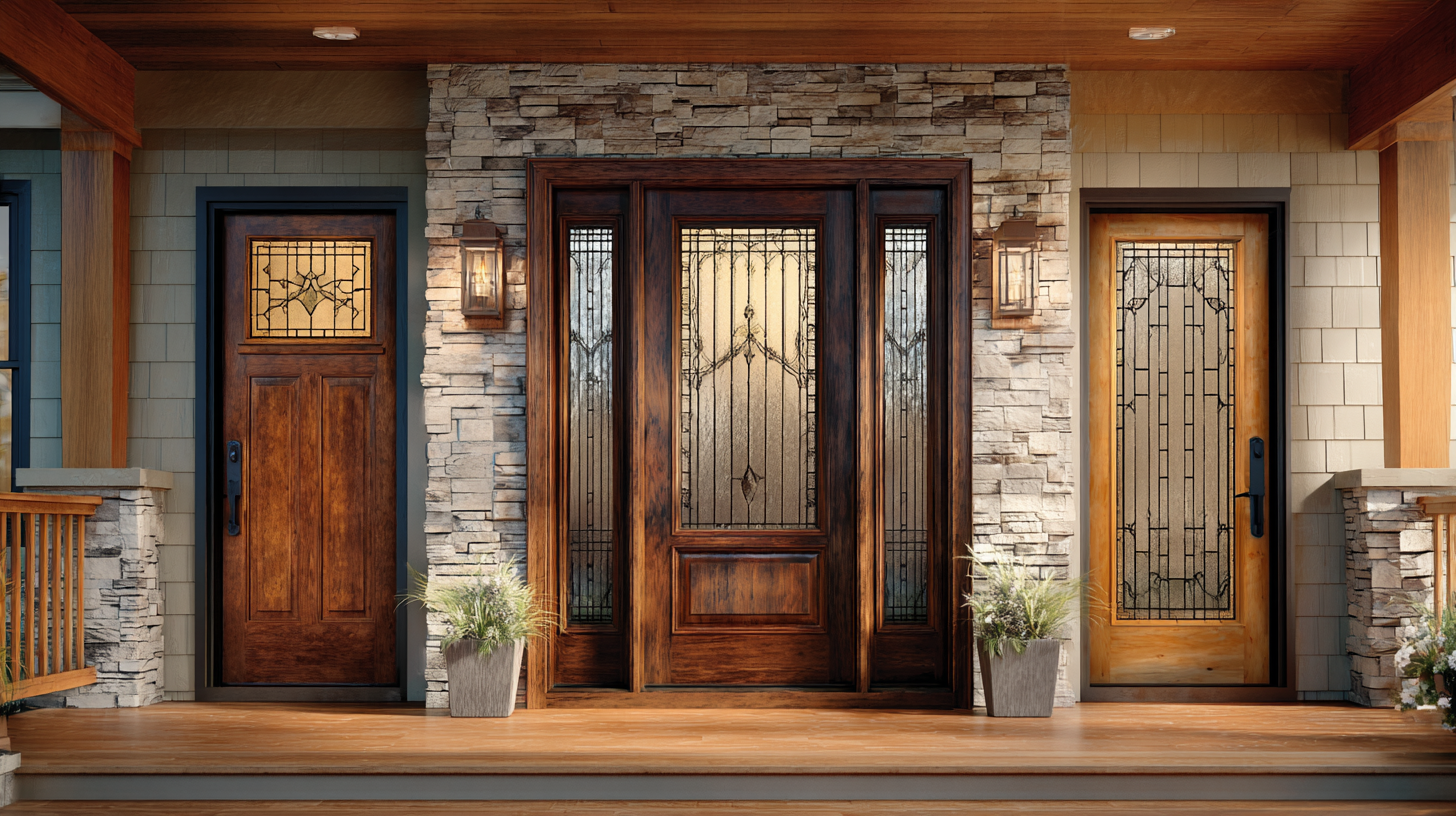 Transform Your Home Aesthetics with Stylish Exterior Doors Featuring Glass Elements