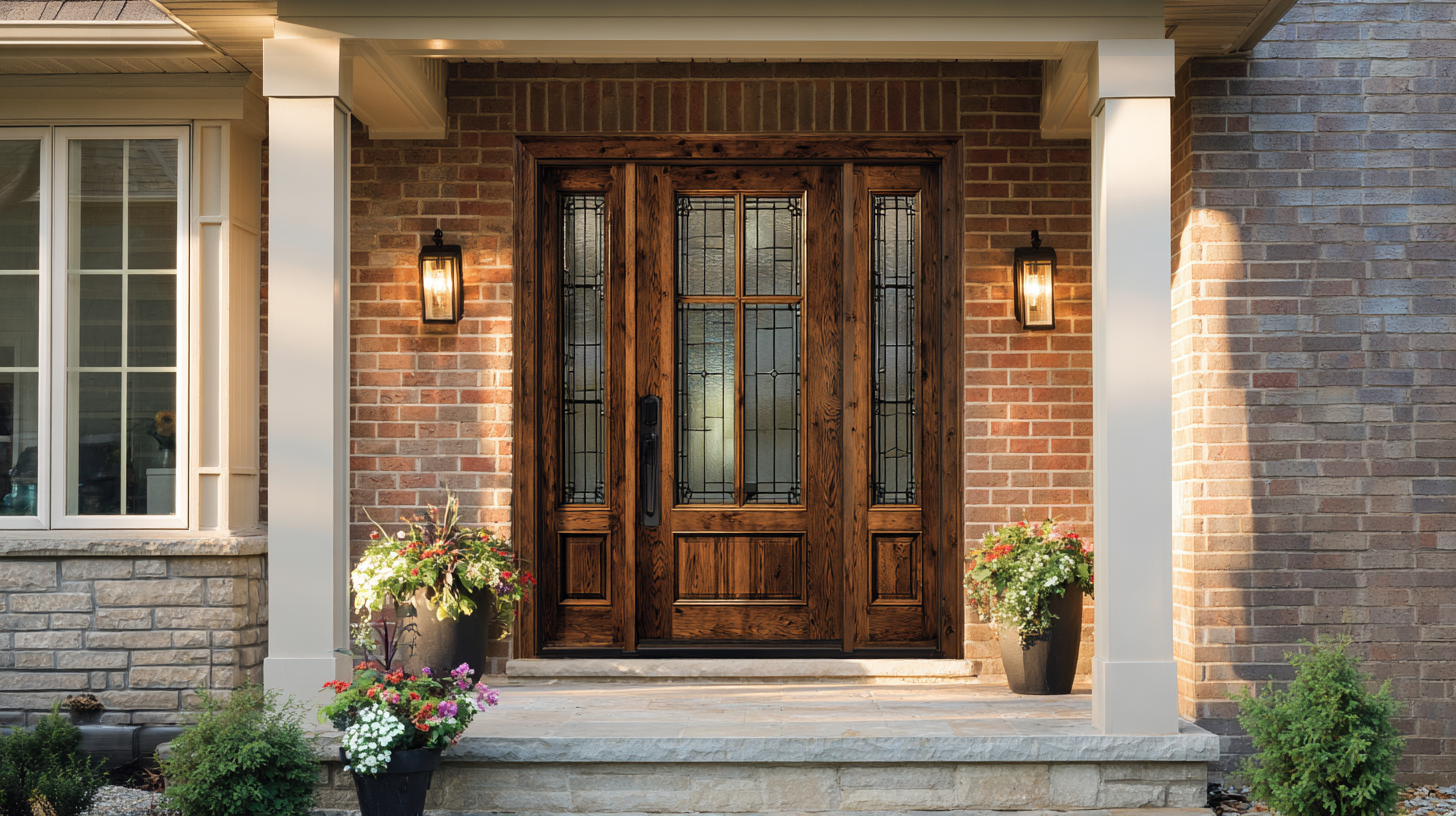 Transform Your Home Aesthetics with Stylish Exterior Doors Featuring Glass Elements