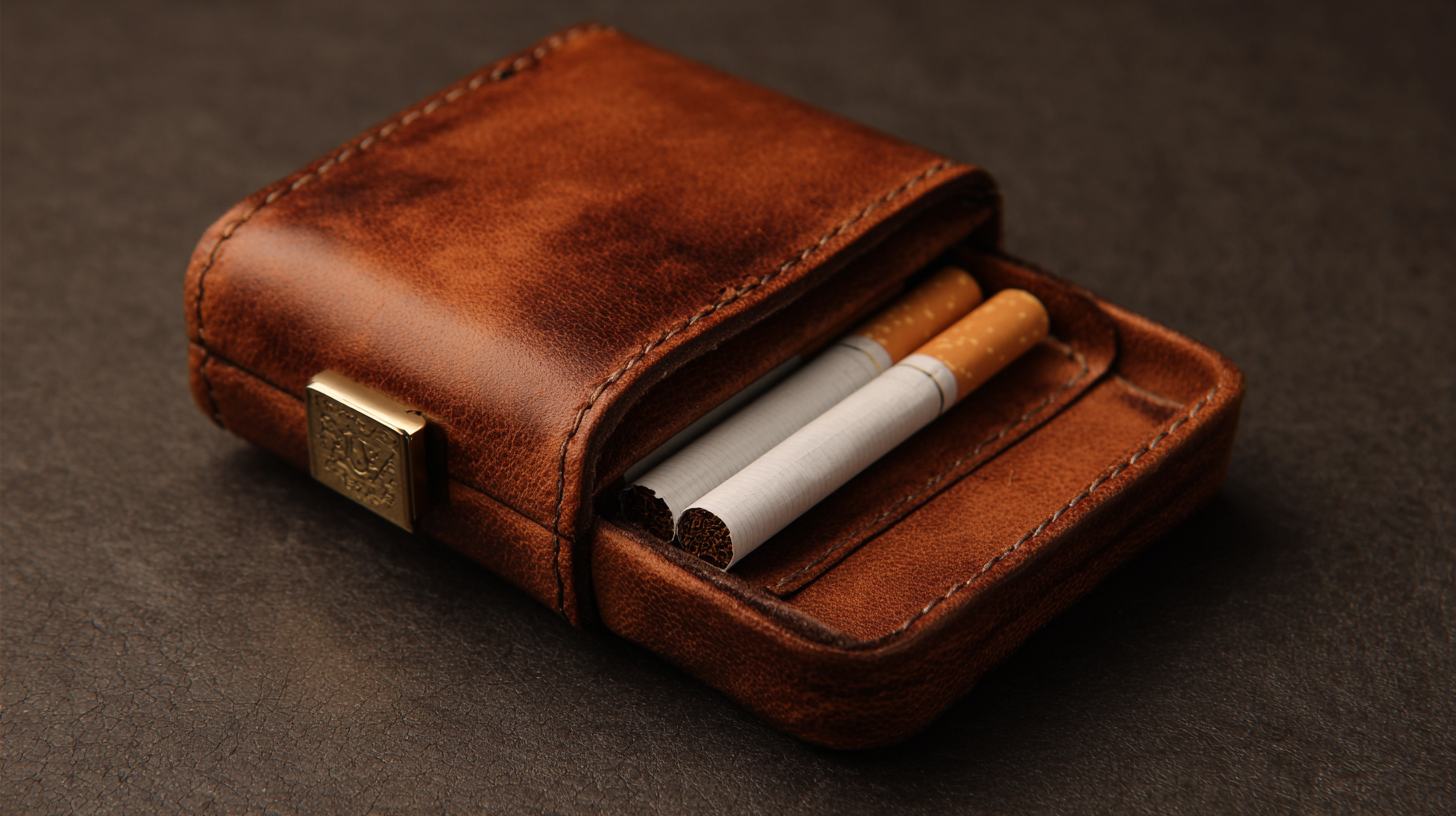 Elegant Soft Leather Cigarette Case: A Stylish Companion for Modern Smokers