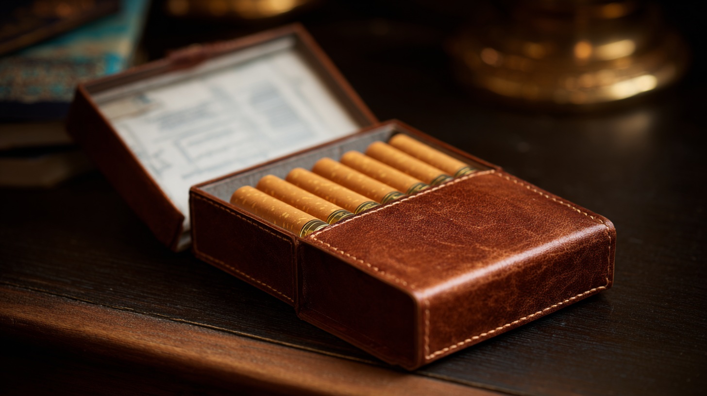 Elegant Soft Leather Cigarette Case: A Stylish Companion for Modern Smokers