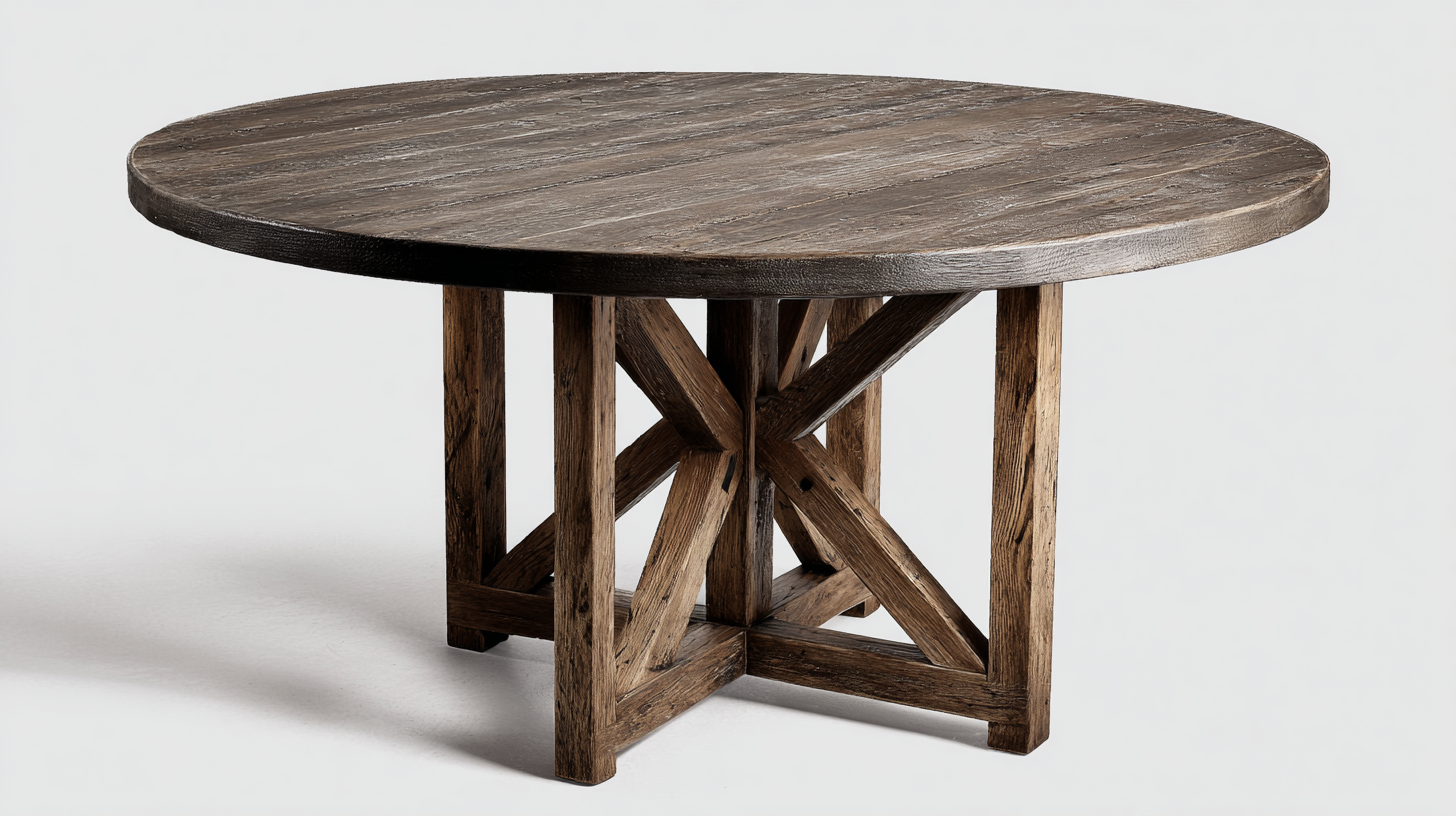 Maximize Your Space: The Versatility of Round Trestle Tables for Modern Living