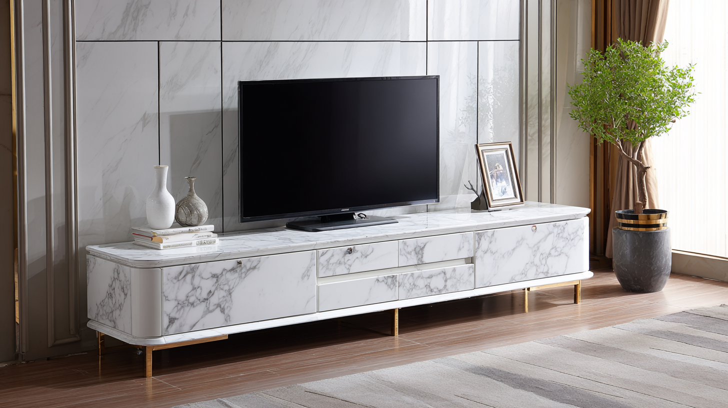 Transform Your Living Space with a Modern Marble Tv Stand for Effortless Elegance