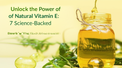 Unlock the Power of Natural Vitamin E
