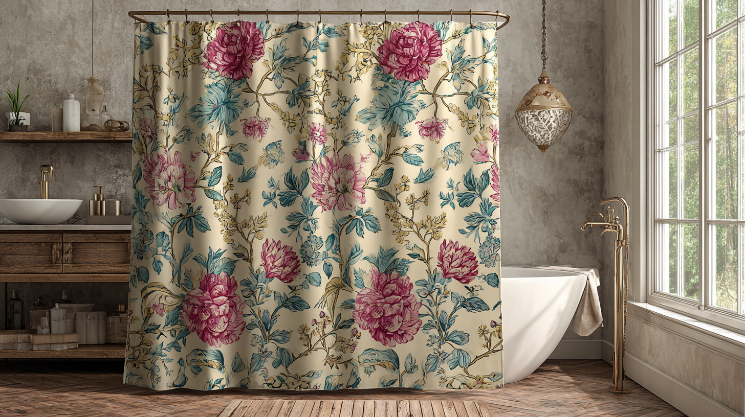 Transform Your Bathroom with the Beauty of Floral Shower Curtains and Their Impact on Your Mood