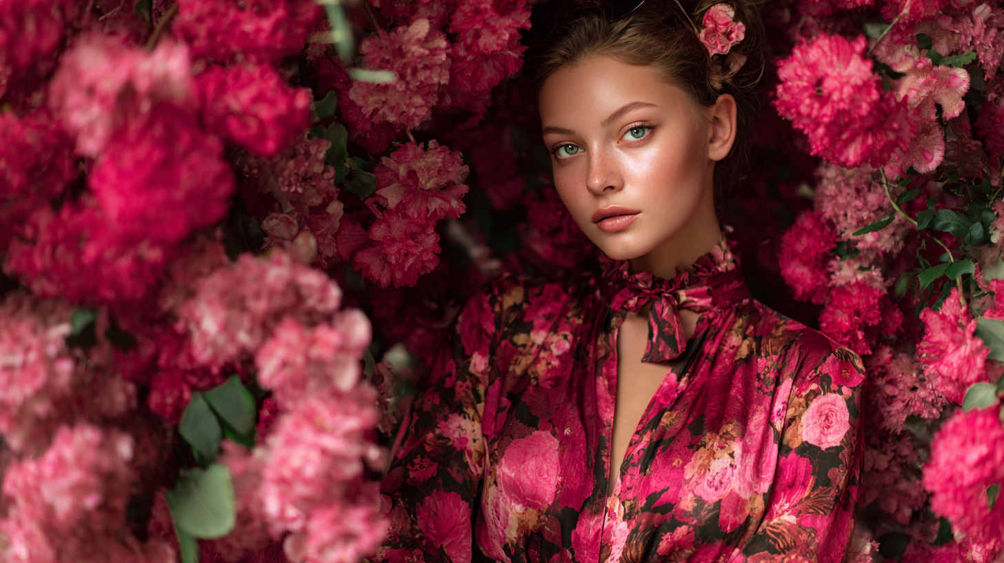 Embrace the Trend of Dark Pink Floral Dress for a Chic Summer Look