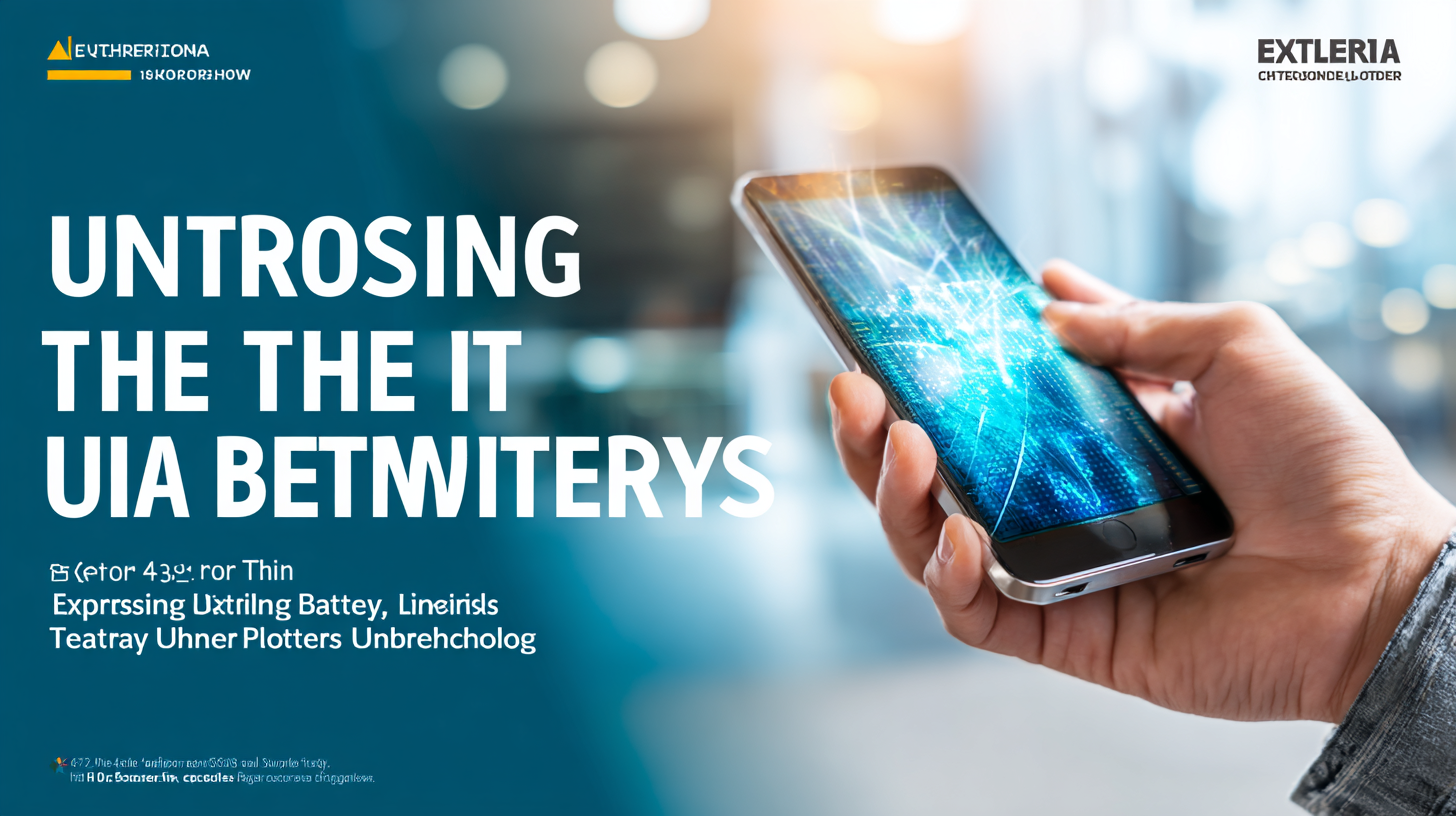 Exploring the Future of Energy: How Ultra-Thin Batteries Are Revolutionizing Portable Technology