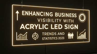 Enhancing Business Visibility with Acrylic Led Sign Trends and Statistics for 2023