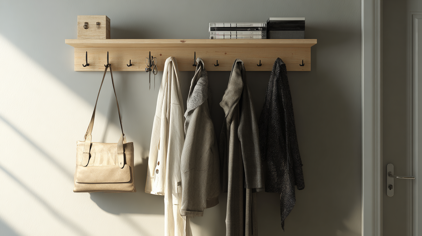 Creative Solutions for Small Spaces with Hallway Coat Rack Wall Mounted Designs