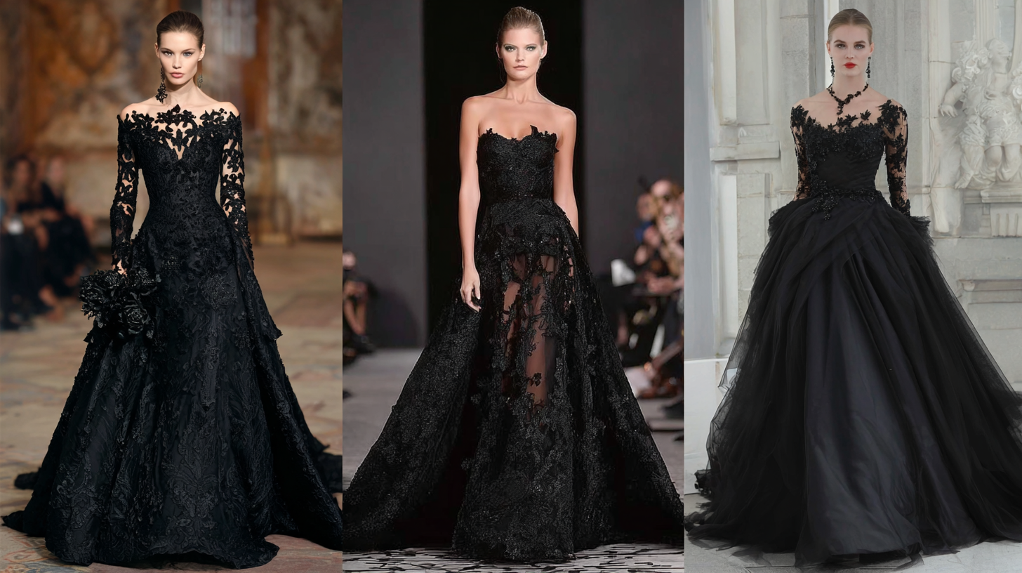 Unveiling the Allure of Black Wedding Gowns for Modern Brides