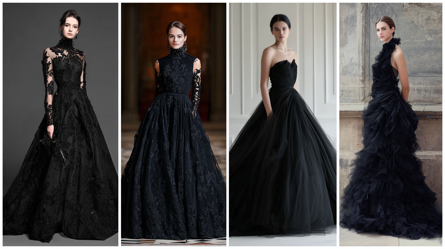 Unveiling the Allure of Black Wedding Gowns for Modern Brides