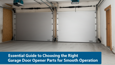 Essential Guide to Choosing the Right Garage Door Opener Parts for Smooth Operation