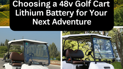 The Ultimate Guide to Choosing a 48v Golf Cart Lithium Battery for Your Next Adventure