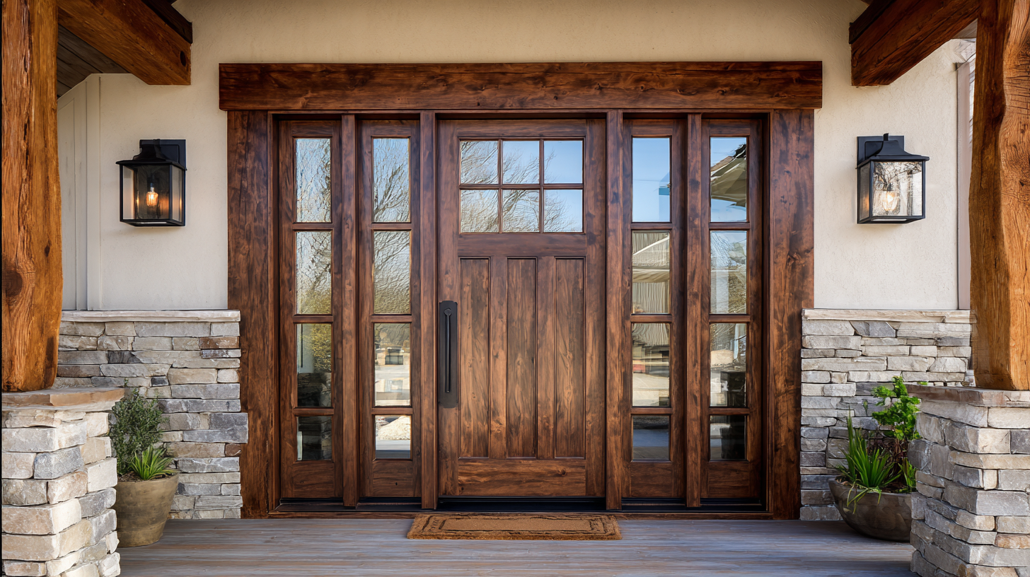 Stylish Exterior Doors with Glass to Elevate Your Home's Curb Appeal