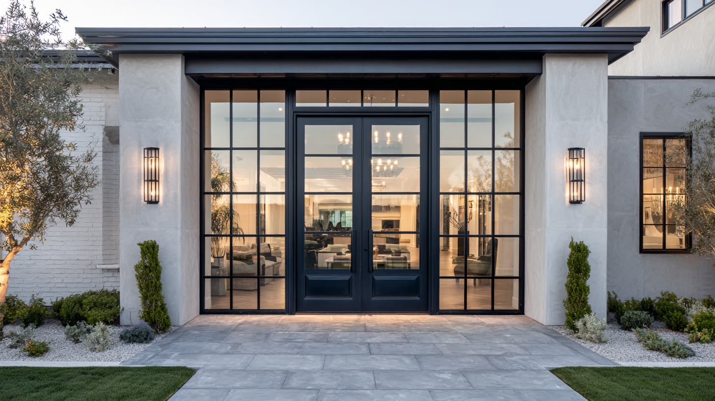 Stylish Exterior Doors with Glass to Elevate Your Home's Curb Appeal