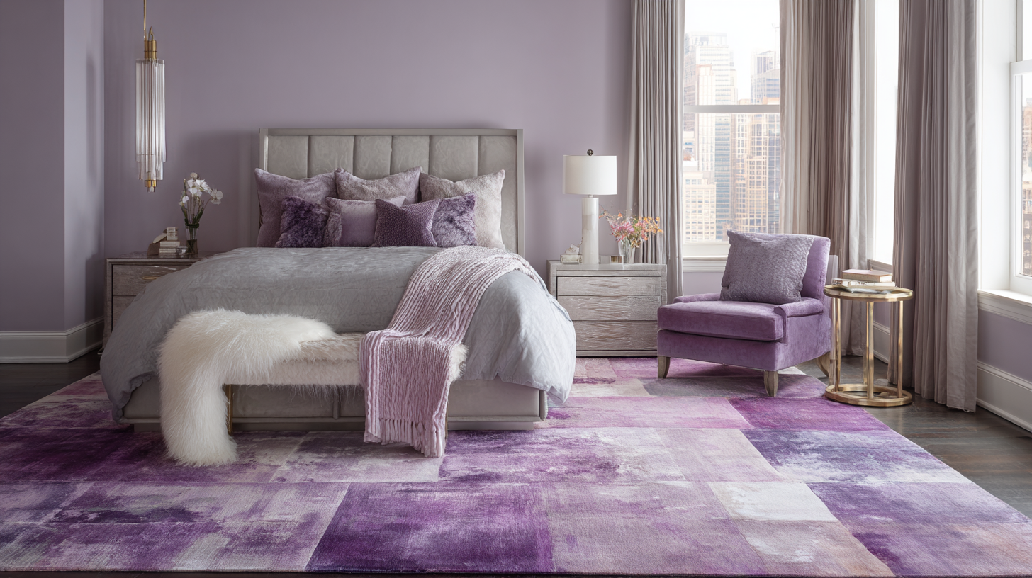 How to Choose the Perfect Purple Bedroom Rugs for a Cozy Atmosphere