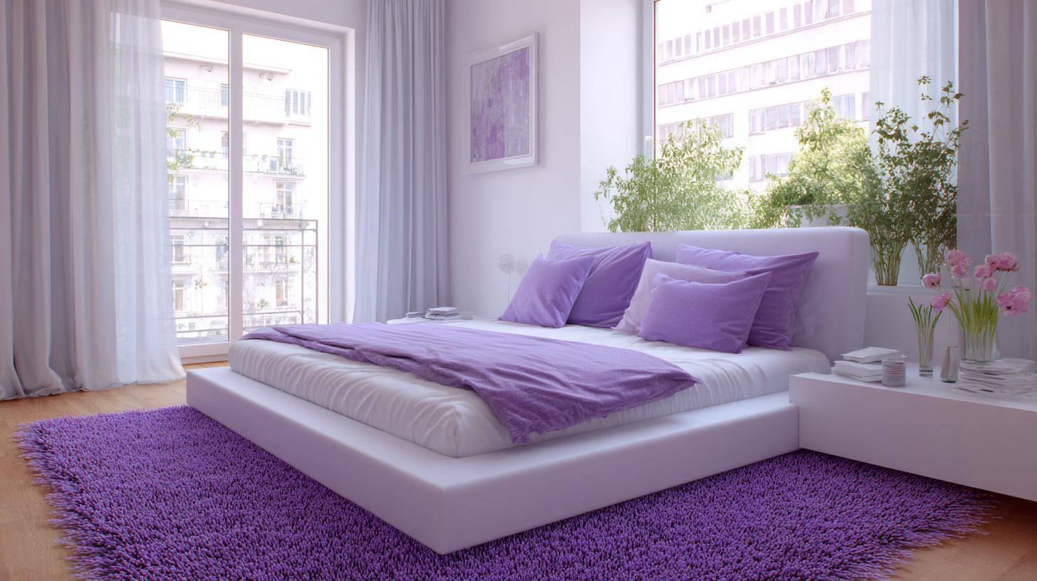How to Choose the Perfect Purple Bedroom Rugs for a Cozy Atmosphere