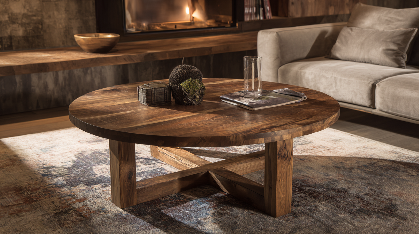 Stylish Coffee Table Wood Round Designs for Your Dream Living Room in 2025