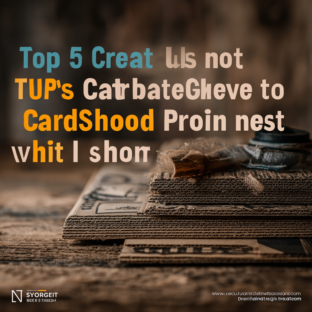 Top 5 Creative Uses for Cardboard Sheets That Will Inspire Your Next Project