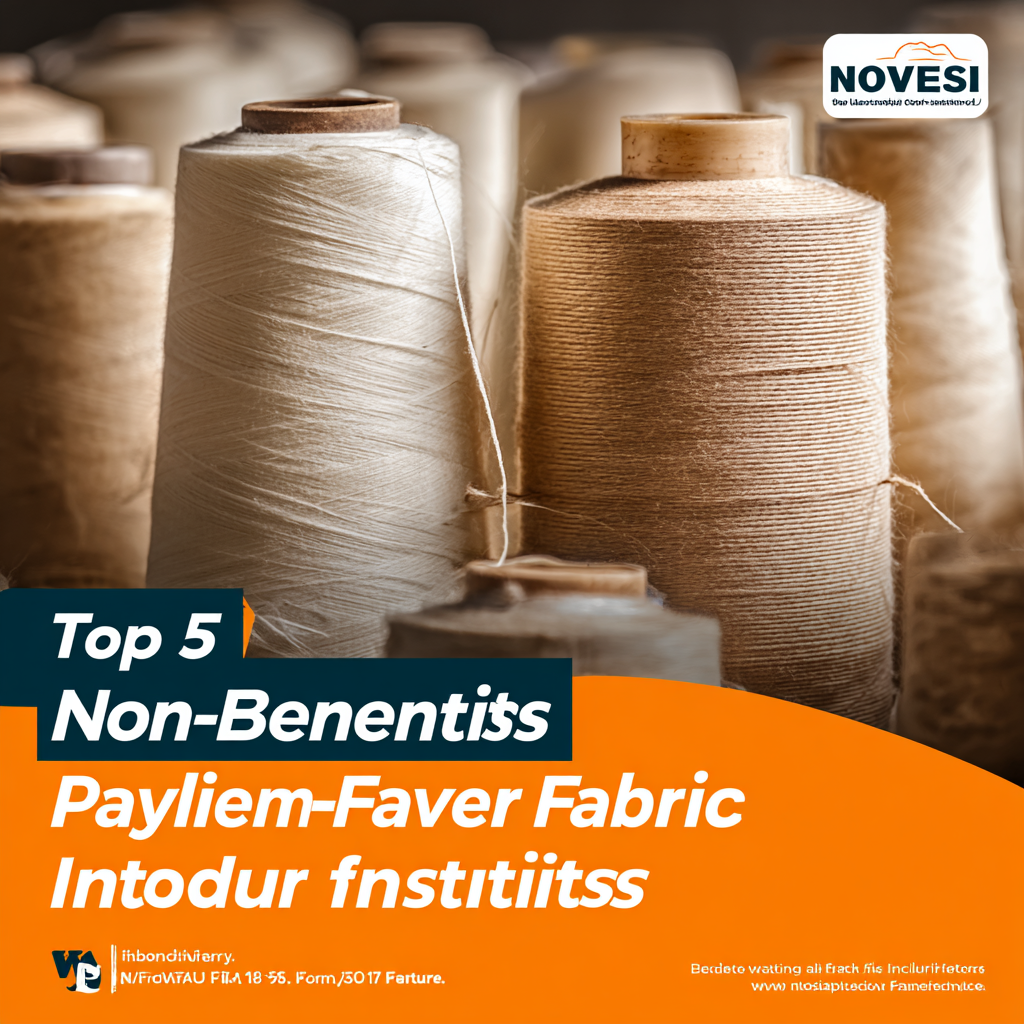 Top 5 Benefits of Using Non Woven Polyester Fabric in Various Industries