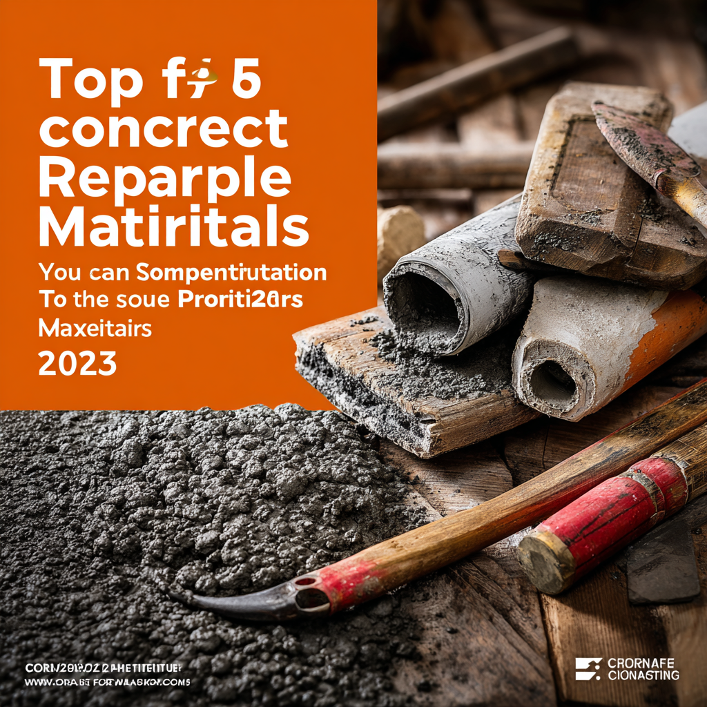 Top 5 Concrete Repair Materials for 2025 to Enhance Your Construction Projects