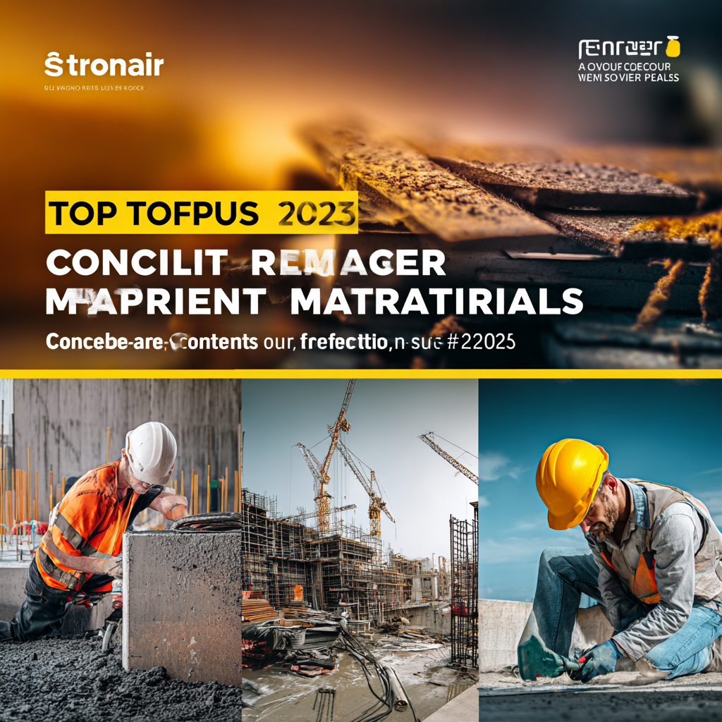 Top 5 Concrete Repair Materials for 2025 to Enhance Your Construction Projects