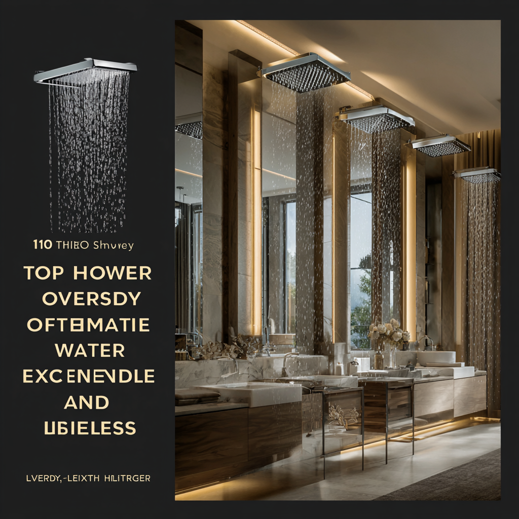 Top 10 Over Head Shower Models for Ultimate Luxury and Water Efficiency in 2023