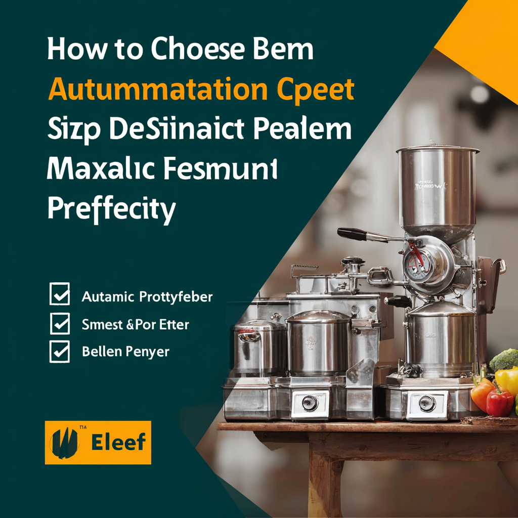 How to Choose the Best Automatic Steam Peeler for Maximum Efficiency and Quality