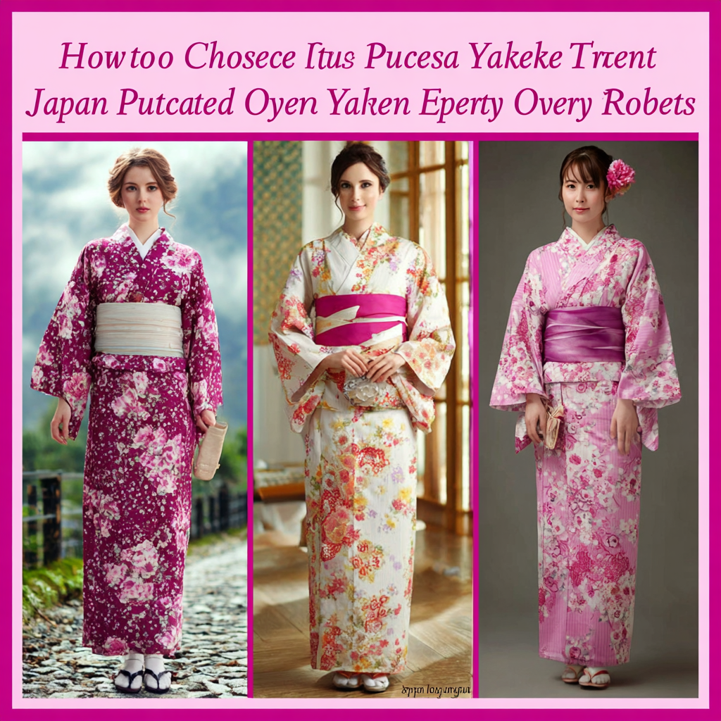 How to Choose the Perfect Japanese Yukata Robes for Every Occasion