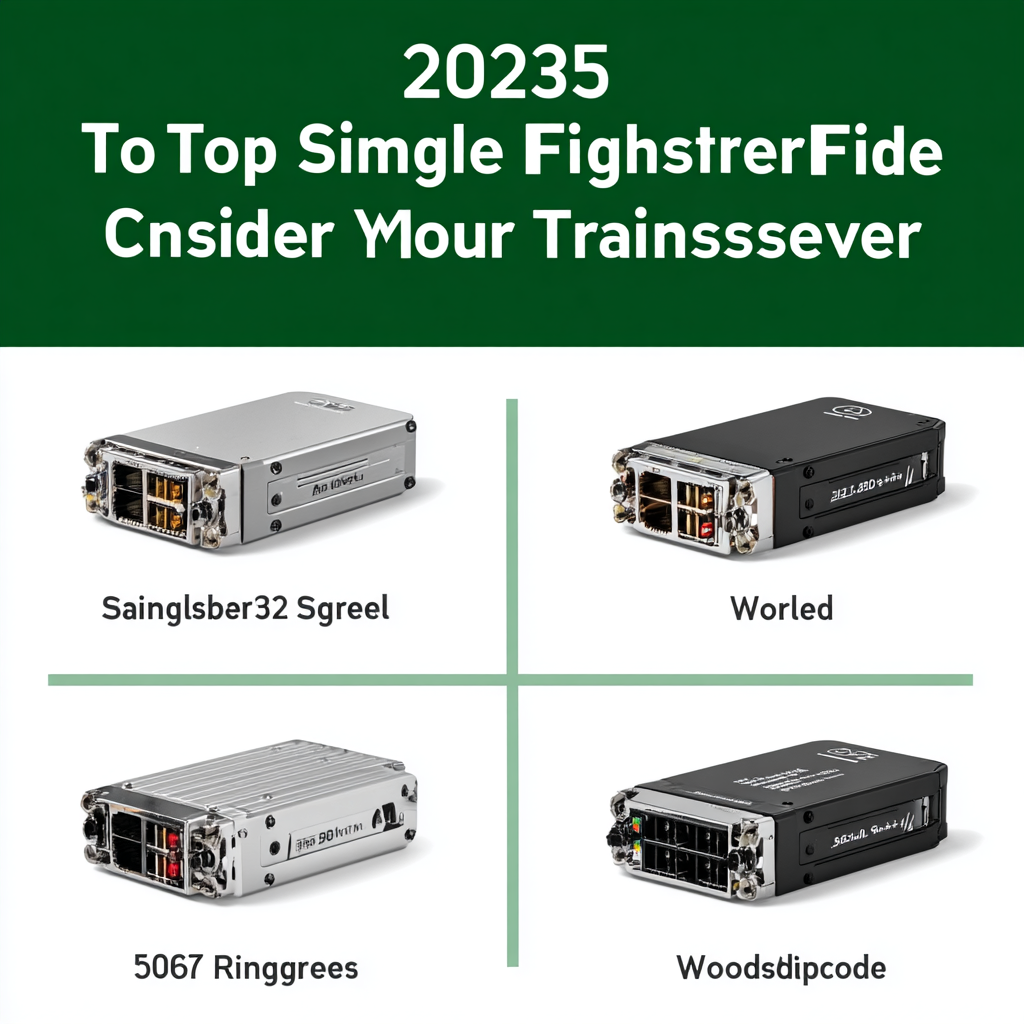 2025 Top 10 Single Mode Fiber Transceivers You Should Consider