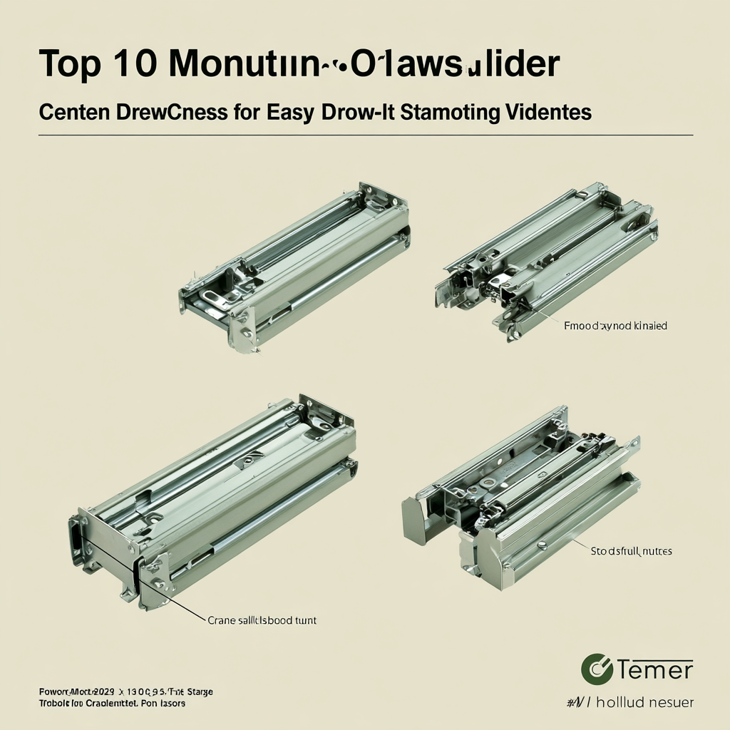 Top 10 Center Mount Drawer Slides for Easy Installation and Smooth Operation