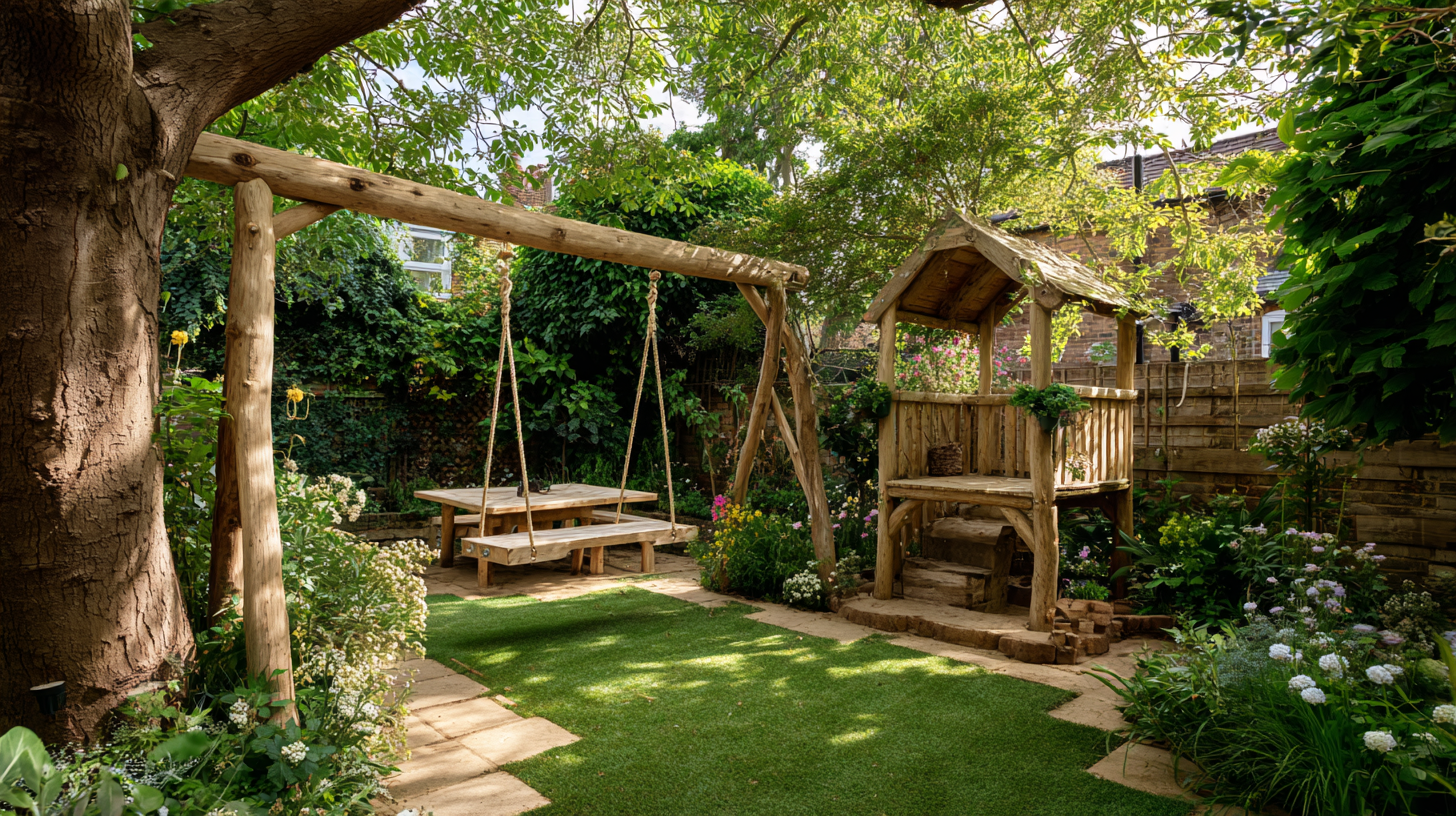 How to Create an Engaging Garden Play Space for Kids和成人